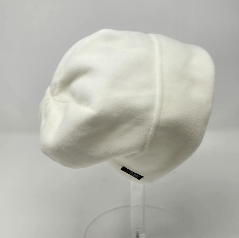 LANDS' END X AGD ALPHA GAMMA DELTA SORORITY CREAM FLEECE BEANIE HAT WOMEN OS - Picture 5 of 11